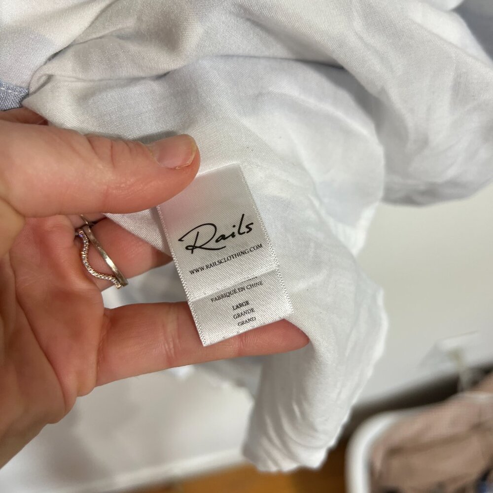 Rails Striped Linen Mini Dress - Picture 5 of 8